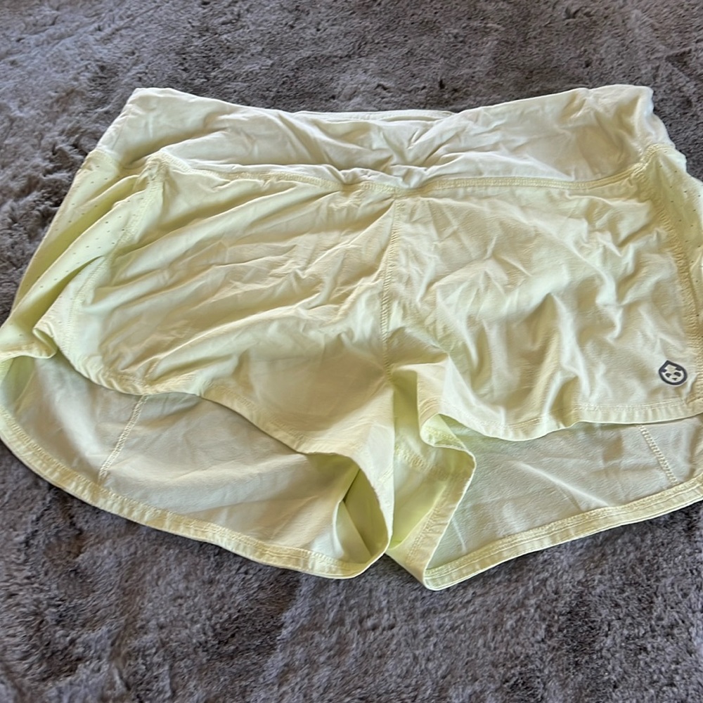 Light Yellow Athletic Running Shorts - Tasc